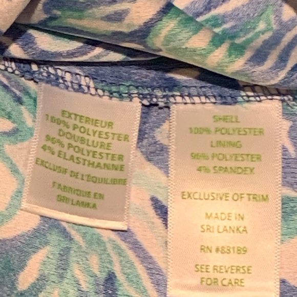 Lilly Pulitzer Romper with built in shorts. Size 4 - Picture 5 of 6